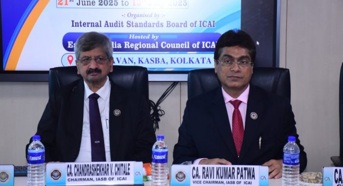 CA. Chandrashekhar V Chitale, Chairman CA. Ravi Kumar Patwa, Vice- Chairman at Certificate Course On Concurrent Audit of Banks on June 21- July 13,2025 at Kolkata.